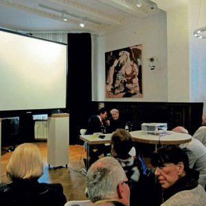 München, Seidl-Villa, mit Gerd Ruge (ARD-Moskau-Korrespondent) als Moderator